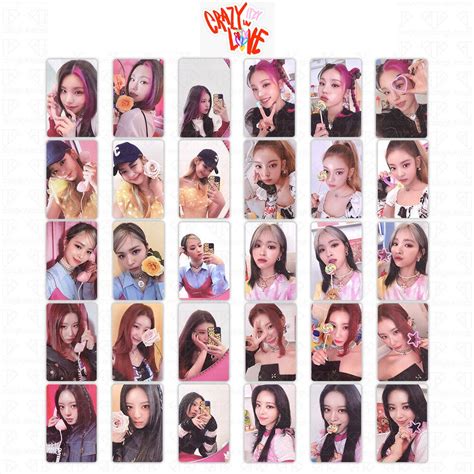 Kpop ITZY CRAZY IN LOVE Post Cards Photocards ID Photo HD Collective