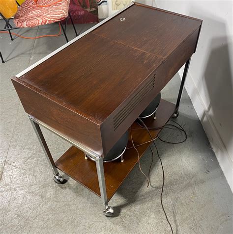 Modernist Space Age Clairtone G T Stereo System With Globe Speakers