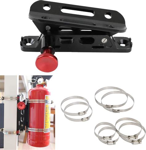 Aufer Quick Release Aluminum Roll Bar Fire Extinguisher Mount Holder