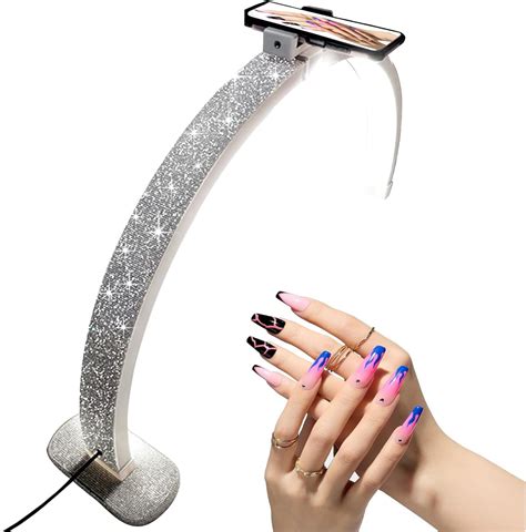 Grlifbaw Half Moon Light For Nail Desk Half Moon Lamp With Phone