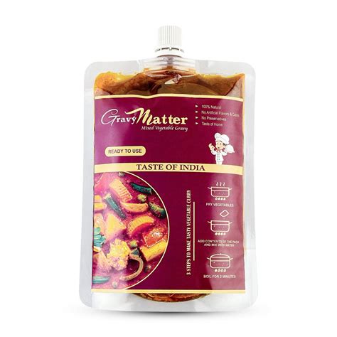 Indian Fssai Gravymatter Mixed Vegetable Gravy Paste G Packaging