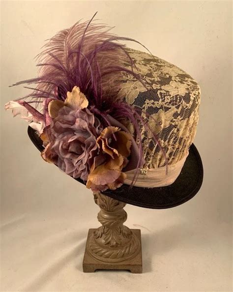 victorian hats victorian top hats tea party hat reenactment etsy