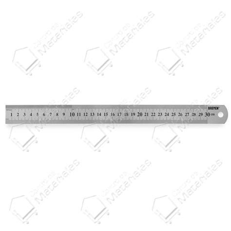 Bremen Regla De Acero Inoxidable 30 Cm X 0 8 Mm Centro De Materiales