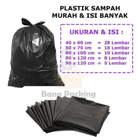 Jual Plastik Sampah Murah Isi Lebih Banyak Kantong Sampah Trash Bag