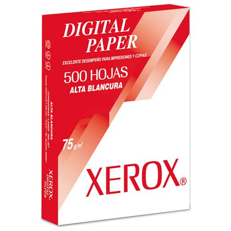 Paquete De Papel Bond Xerox Digital Paper 3m2000 500 Hojas Carta Blanco 75 Gr Office Depot Mexico