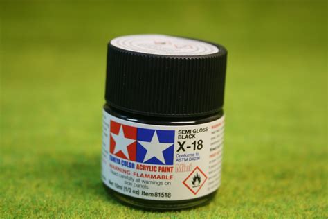 Tamiya Color Semi Gloss Black Acrylic Mini Paint X Mls Arcane