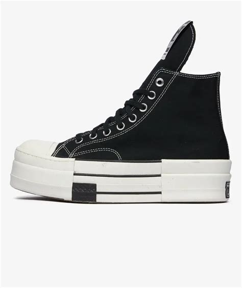 Black Rick Owens Drkshdw Dbl Drkstar Hi X Converse Svd