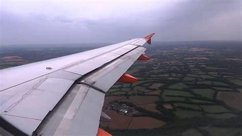 Airbus A319 111 Easyjet Window View Landing At London Gatwick Youtube