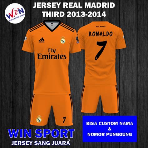 Jual Stelan Sepak Bola Jersey REAL MADRID THIRD 2013 2014 Ronaldo Liga