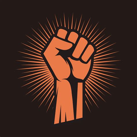 Revolution Hand With Clenched Fist Illustration Hand Raised