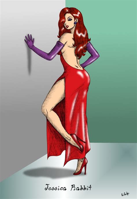 Jessica Rabbit Hot Jessica Rabbit Colour By Ccgtheartist Rabbit