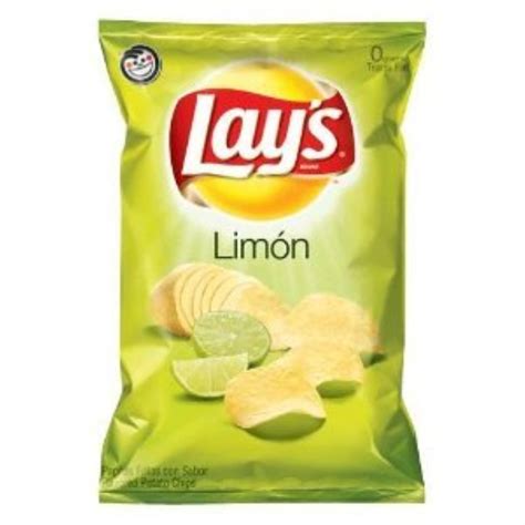 Lays Limon Flavored Potato Chips 8oz Bags Pack Of 3