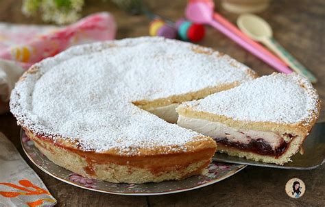 CROSTATA RICOTTA E VISCIOLE Ricette Visciole Cibo Delizioso