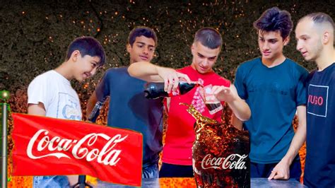 Coca Cola Challenge Omg He Drunk A Liter Of Coca Cocla Youtube