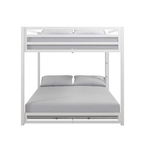 Dhp Miles Metal Bunk Bed White Full Full Pricepulse