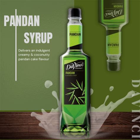 Davinci Gourmet Pandan Flavoured Syrup Ml Syrup Pump Ready Stock