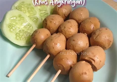 Resep Sate Telur Puyuh Bumbu Bacem Khas Angkringan Oleh Hening