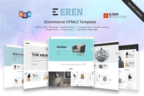 Eren Multipurpose Ecommerce Template Fastcode Space