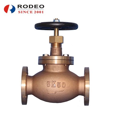 JIS Flange Bronze Copper F7301 Globe Valve Marine Valves Impa China