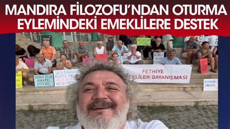 Mand Ra Filozofu Ndan Oturma Eylemindeki Emeklilere Destek