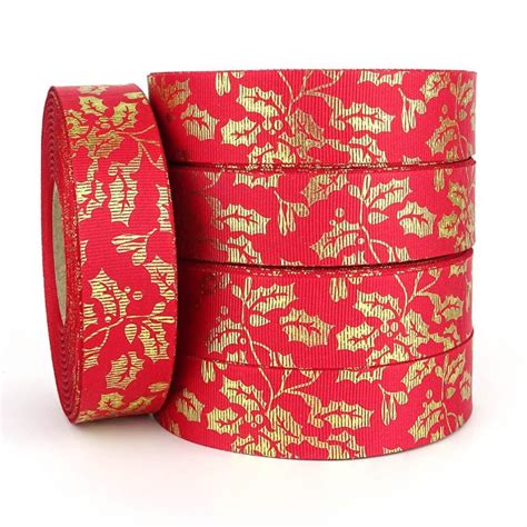 Christmas Ribbon Luxury Wired Christmas Ribbon Ribbon Uk