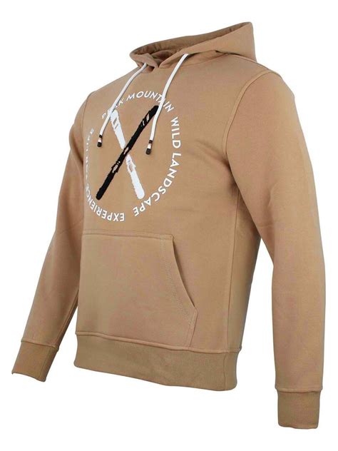 Sweat Capuche Homme Conor Peak Mountain Marron Caramel Kiabi