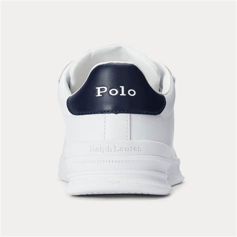 Polo Ralph Lauren Heritage Court Ii Leather Sneaker Whitenavy