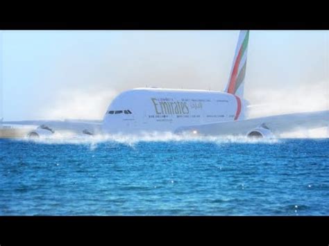 A380 Emergency Landing On Water HD YouTube