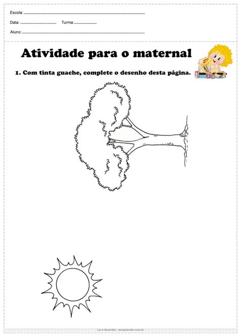 Atividades Para O Maternal Para Imprimir Ler E Aprender