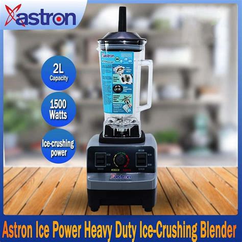 Astron 2L Ice Power Heavy Duty Ice Blender Stainless Steel 6 Blades