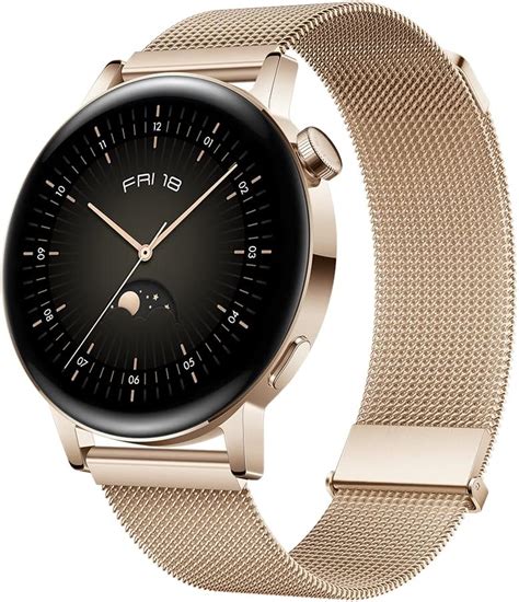 Amazon.com: HUAWEI Watch GT 3 Classic 46 mm GPS + Bluetooth Smartwatch ...