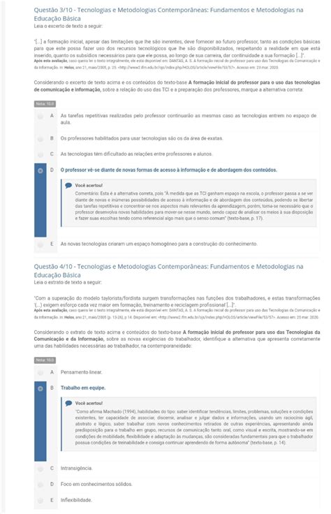 Apol Tecnologias E Metodologias Contempor Neas Fundamentos E