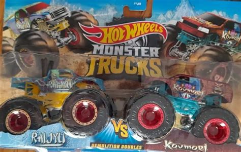 Hot Wheels Monster Trucks Raijyu X Koumori Demolition Doubles Universo Hot Wheels