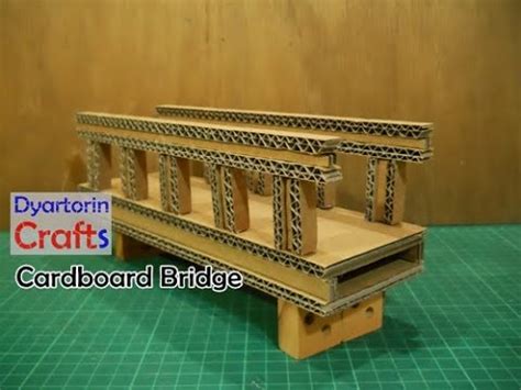 Make A Bridge From Cardboard Youtube