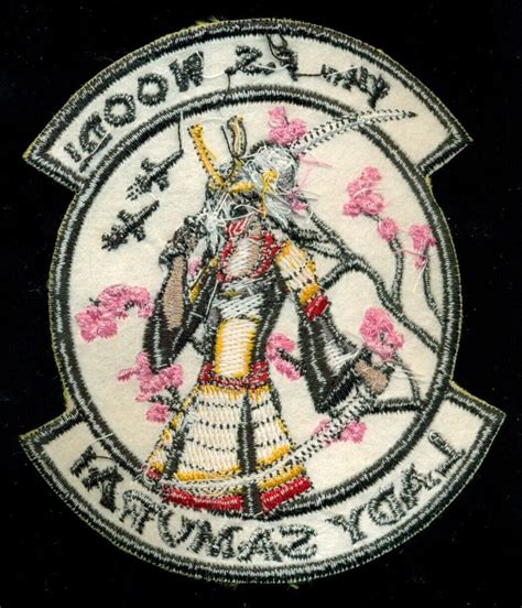 Usaf 14th Fighter Squadron Wood Lady Samurai Patch Kp 7 4686412723