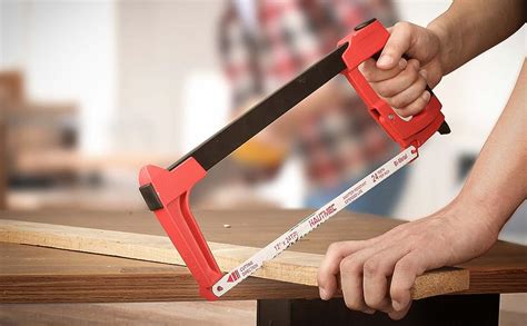 Hautmec Inch Adjustable Hacksaw Frame With Blade Cabin Heavy Duty