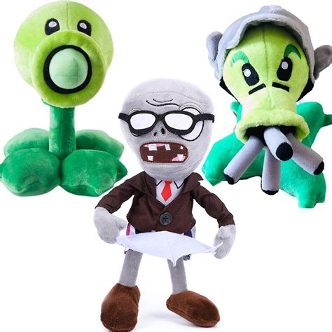 3 Pcs Plants Vs Zombies Plush Plants Sets Toy Pea 1 2 Stuffed Soft