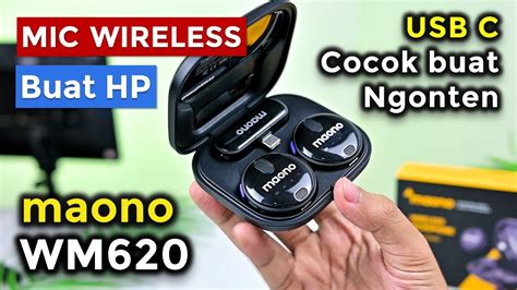 Maono Wm Wireless Microphone Review Mic Usb C Buat Hp Fitur