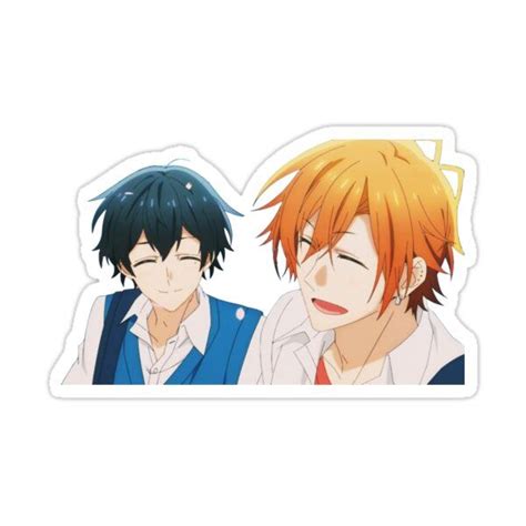 Two Anime Characters One With Orange Hair And The Other With Blue Eyes