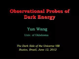 PPT Observational Probes Of Dark Energy PowerPoint Presentation Free