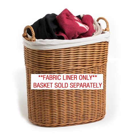 Wicker French Laundry Basket Fabric Liner - The Basket Lady