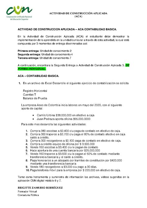 Documento ACA Contabilidad Basica ACTIVIDAD DE CONSTRUCCIÓN APLICADA