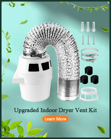 Amazon Upgraded Cenipar Indoor Dryer Vent Kit Filter Bucket With