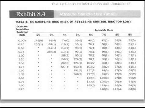 Attribute Sampling Example YouTube