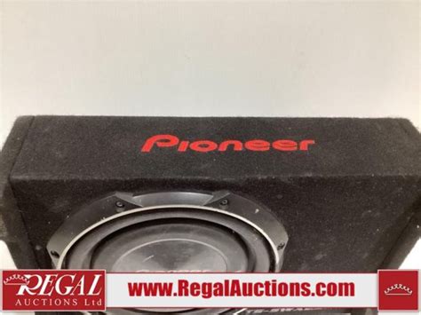 Pioneer Ib Flat Subwoofer In Shallow Mount Enclosure In Calgary