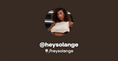 Heysolange Find Heysolange Onlyfans Linktree