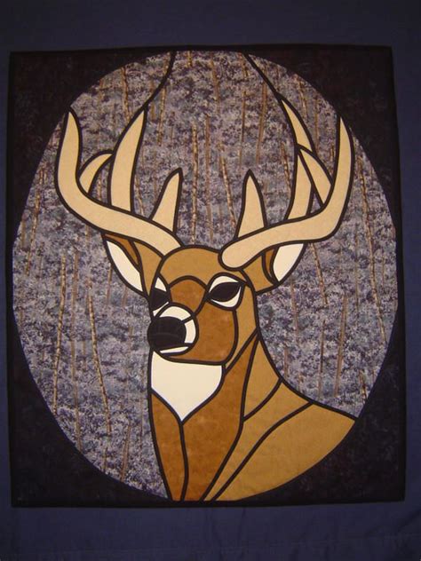 Stained Glass Deer At Barbara Mercer Blog