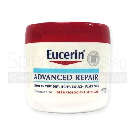 Free Shipping Eucerin Advanced Repair Crème For Very Dry Itchy Rough Skin 454g 0491