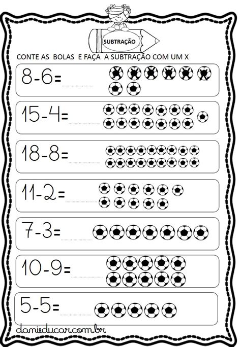 Atividade Para Ano Subtra O Simples Dani Educar