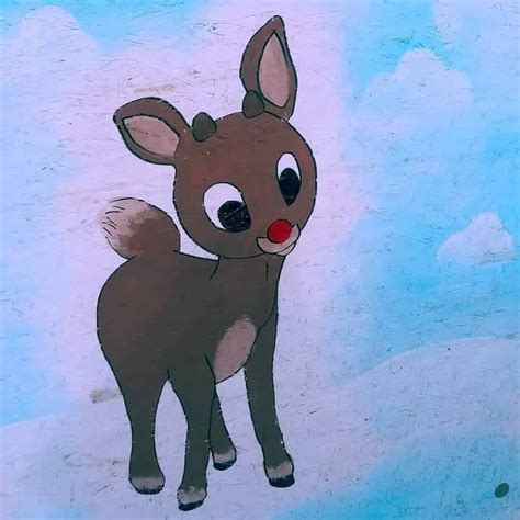 Rudolph the Red-Nosed Reindeer Wood Painting by PPG2009 on DeviantArt